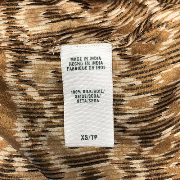 John Robshaw For Lucky Brand Size XS 100% Silk Dre - Picture 6 of 6